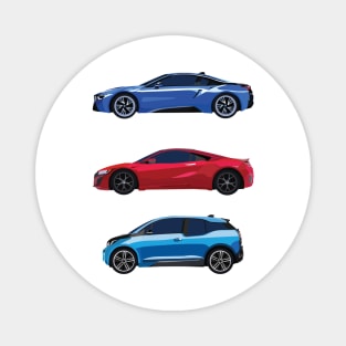 Minimalist Hybrid cars Magnet